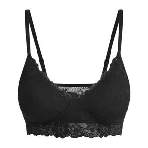 Contour & Comfort Elegant Black Lace Balconette Bralette